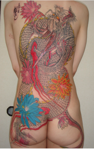 tattoos/ - Traditional Dragon Backpiece - 102064